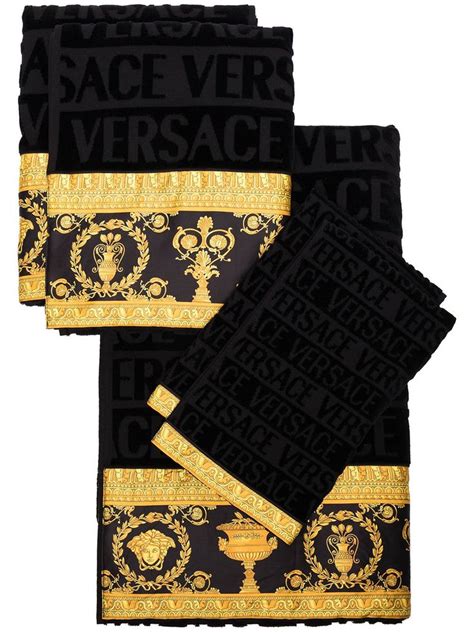 oversized versace towels|versace bathroom accessories.